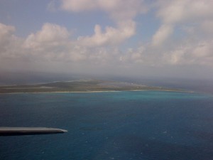 that's it, the whole of Salt Cay, a triangle in the ocean about a mile long